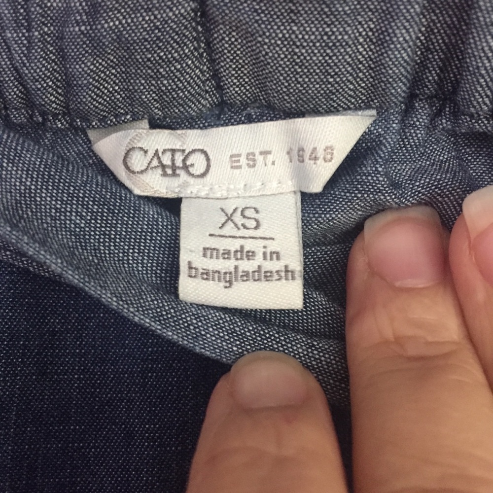 Cato Chambray Off the Shoulder Dress Size XS - Picture 3 of 7